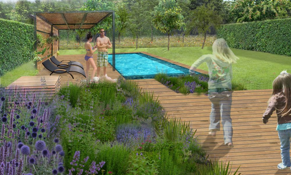 Radim Živocký - návrh zahrady - Moderní zahrada u Brna